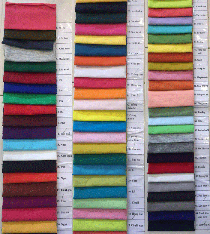 mẫu vải cotton